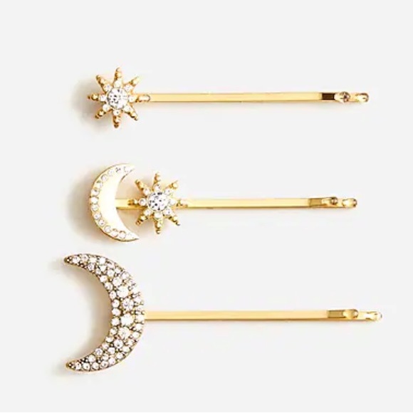 J. Crew Lunar Celestial Bobby Pin Pack. Set of 3. - Picture 3 of 8